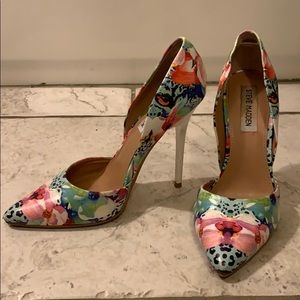 Steve Madden Flower Print Stilettos